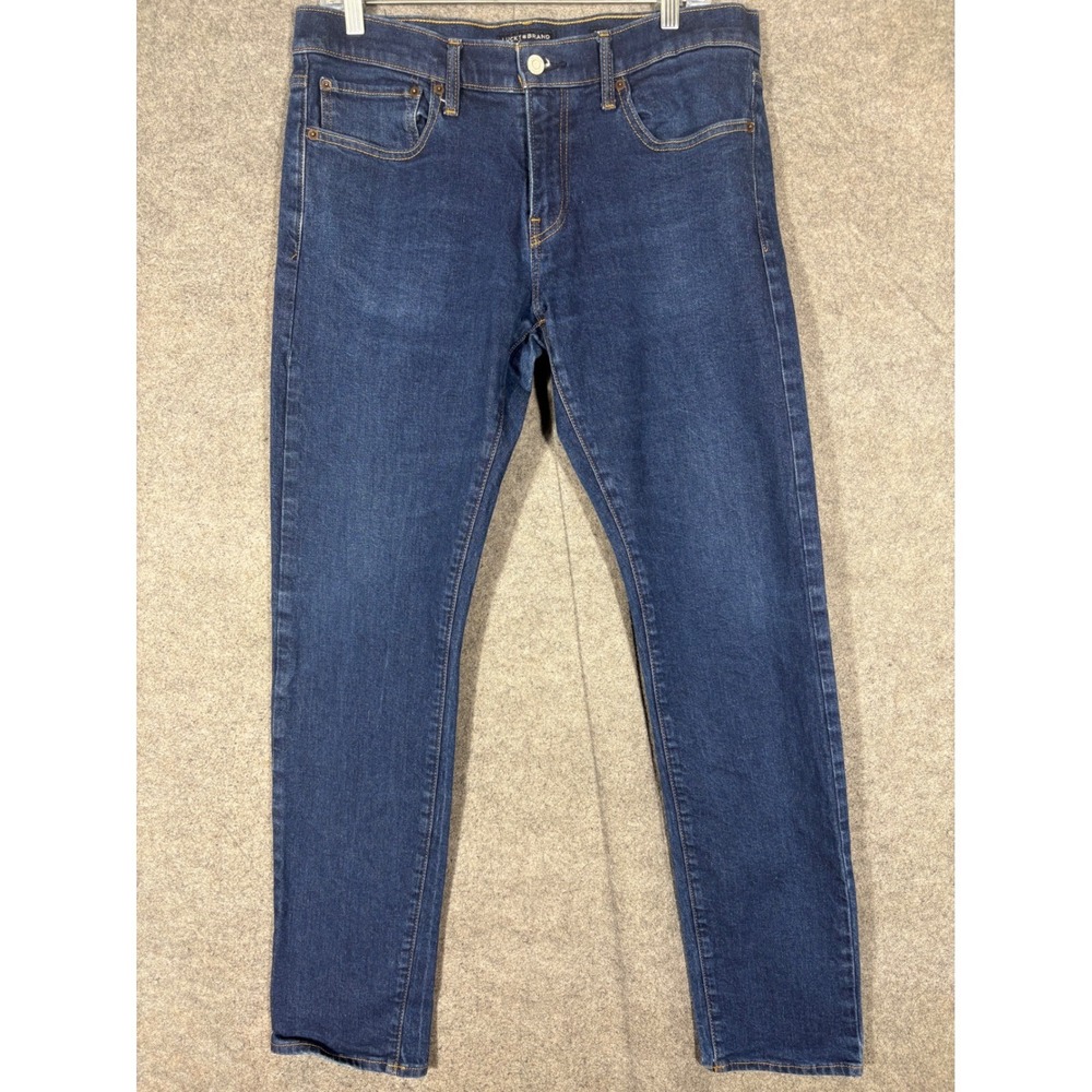 Lucky Brand 110 Slim Jeans Mens 33x32 Dark Wash Denim Blue 7M12569